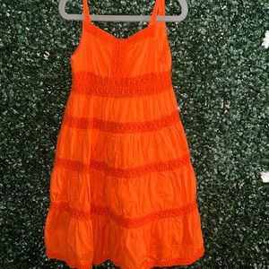 Orange summer dress